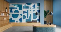 Abstract Blue (NWF) 280x416 cm