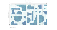 Abstract Blue (NWF) 280x416 cm