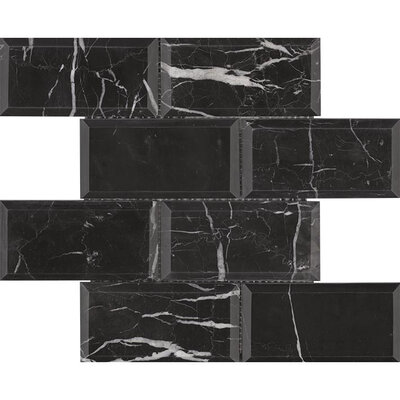 Athena Negro Marquina Pulido 30,2x30,7