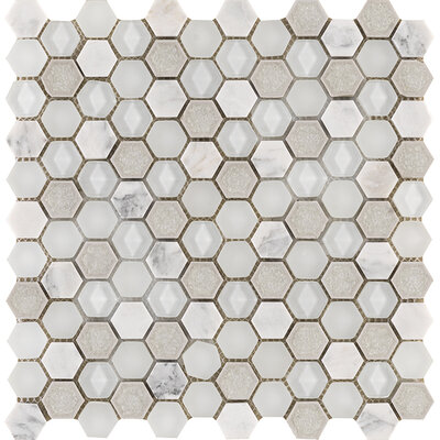 Aura Hexagon Whites 29x30