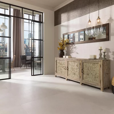 Bottega White Spiga 45x120