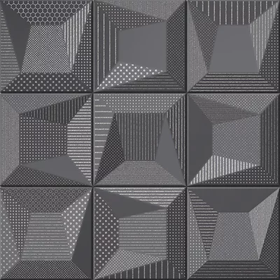 Cosmos S4 Deco Black 16x16