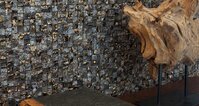 Elite Lava Stone Mix Gold Silver 30x30
