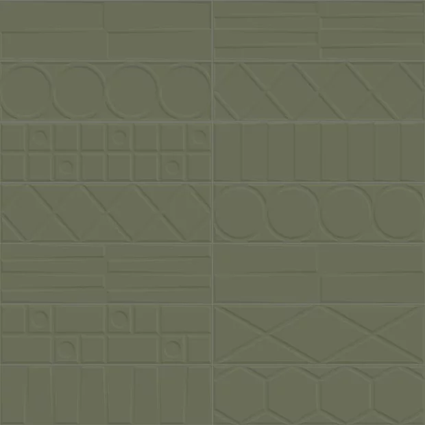 Geo Deco Green 12,35x44,3