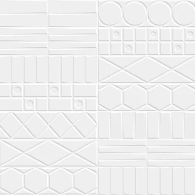 Geo Deco White 12,35x44,3