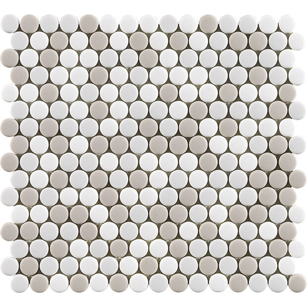 Glaze Dots Beiges Mat 29x31,5