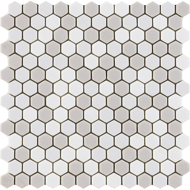 Glaze Hexagon Beiges Matt 29,6x30