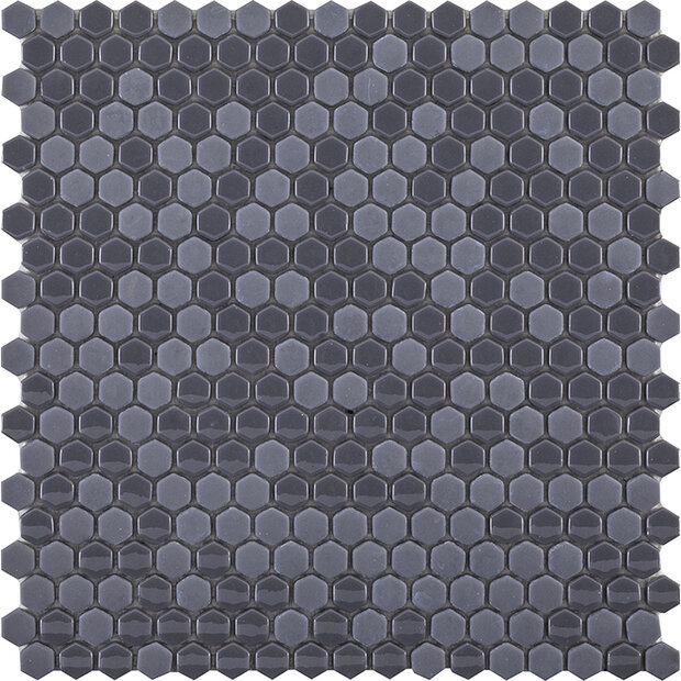 Glaze Mini Hexagon Grey 29,5x30