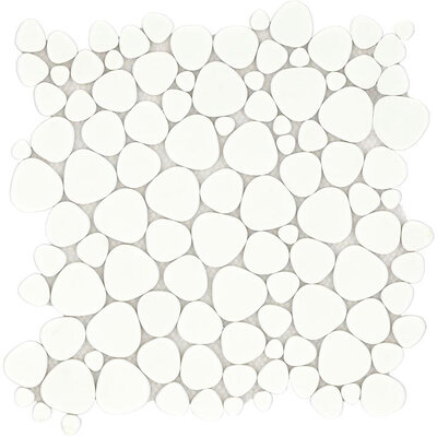 Glaze Pebbles White 30,5x30,5