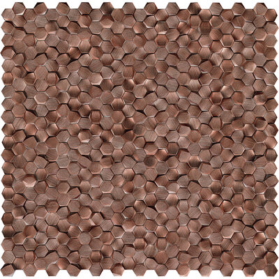 Gravity Aluminium 3D Hexagon Copper 30,1x30,7