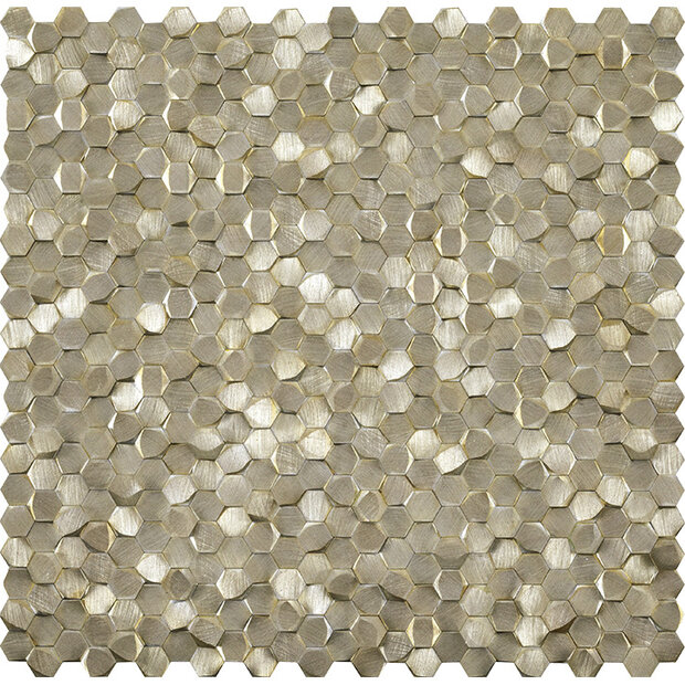 Gravity Aluminium 3D Hexagon Gold 30,1x30,7