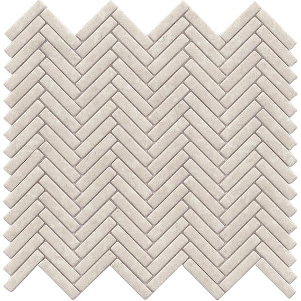 Herringbone Coral Caliza 26x28