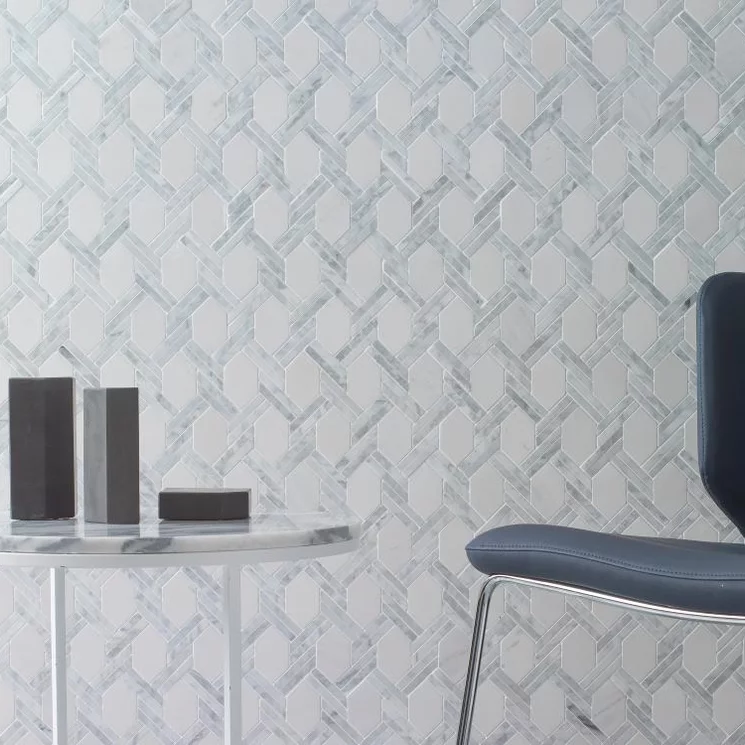 Kamenná mozaika Essential net Carrara Kamenná mozaika Essential net Carrara