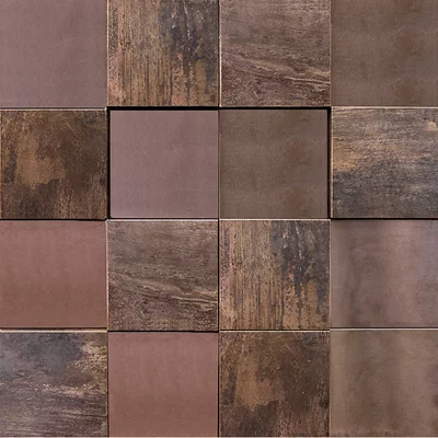 Metal Bronze 3D Cubes 30x30