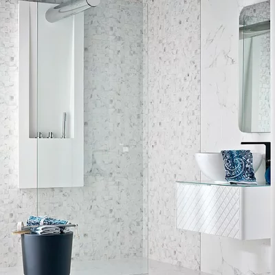 Mosaico Carrara Blanco 33,3x100