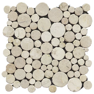 Paradise Round Stone Blanco 31,5x31,5