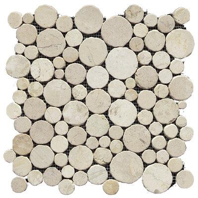 Paradise Round Stone Blanco 31,5x31,5