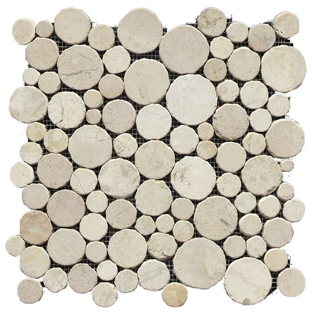 Paradise Round Stone Blanco 31,5x31,5