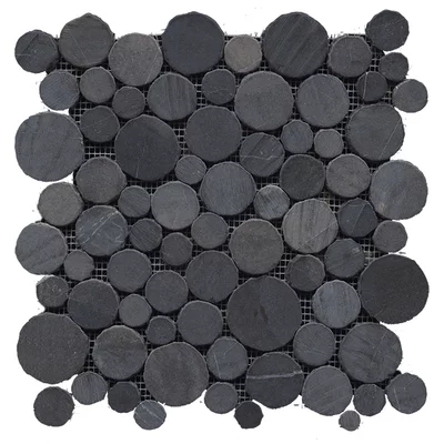 Paradise Round Stone Negro 31,5x31,5