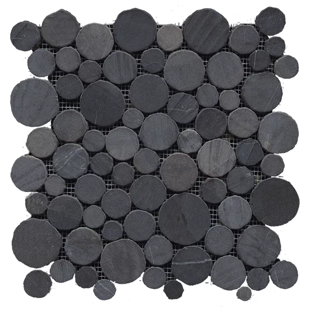 Paradise Round Stone Negro 31,5x31,5