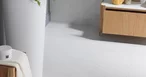 Round vodovodná batéria malá s výpusťou čierna
