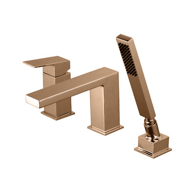 Square 3 dielna vaňová batéria medená