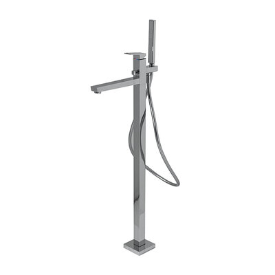 Square batéria so sprchou do vane chrómová