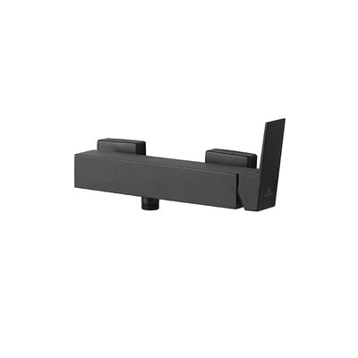 Square podomietková batéria do sprchového kúta čierna