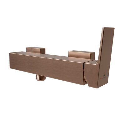 Square podomietková batéria do sprchového kúta medená kartáčovaná