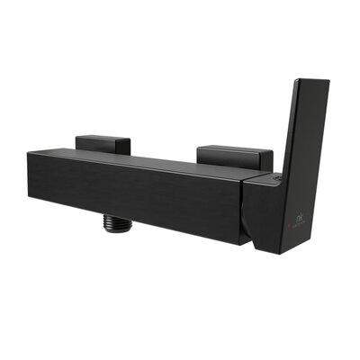 Square podomietková batéria do sprchového kúta titánová kartáčovaná