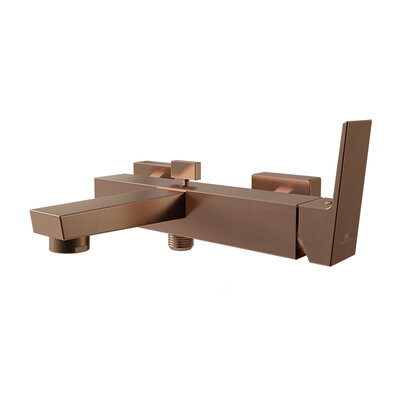 Square podomietková batéria do vane medená kartáčovaná