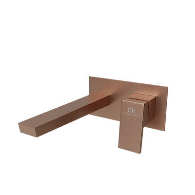 Square podomietková batéria medená kartáčovaná