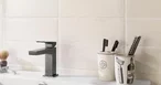 Square vodovodná batéria malá titánová kartáčovaná