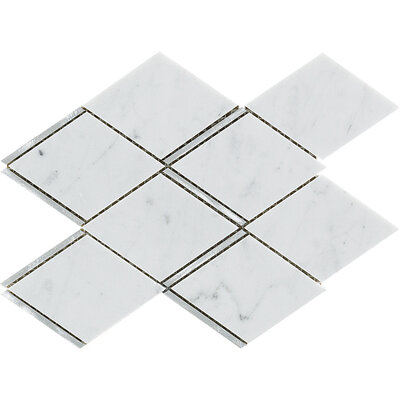 Victorian Rhombus Carrara Aluminium 20,5x24