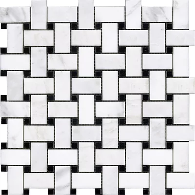Victorian Trenzado Marmara Negro 30x30