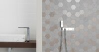 World Hexagon Texture Grey 25,9x29,9