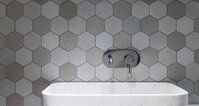 World Hexagon Texture Grey 25,9x29,9